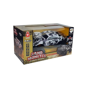 اسباب بازی ماشین کنترلی شارژی آفرود سفید مشکی Remote Controlled Off-Road 2.4G 1:10 -اسباب بازی